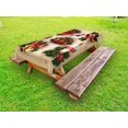 thumbnail image 1 of Christmas Outdoor Tablecloth, Vintage Style Classical Religious Candle Bell Mistletoe Ribbon Bird Art Print, Decorative Washable Fabric Picnic Table Cloth, 58 X 84 Inches,Multicolor, by Ambesonne, 1 of 2