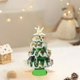 thumbnail image 1 of Christmas Outdoor Tree Decorations,Christmas Decorations Winter Figurines,Miniature Artificial Christmas Trees with LED Lights,Holiday Decoration for Home Office Display,Green, 1 of 6