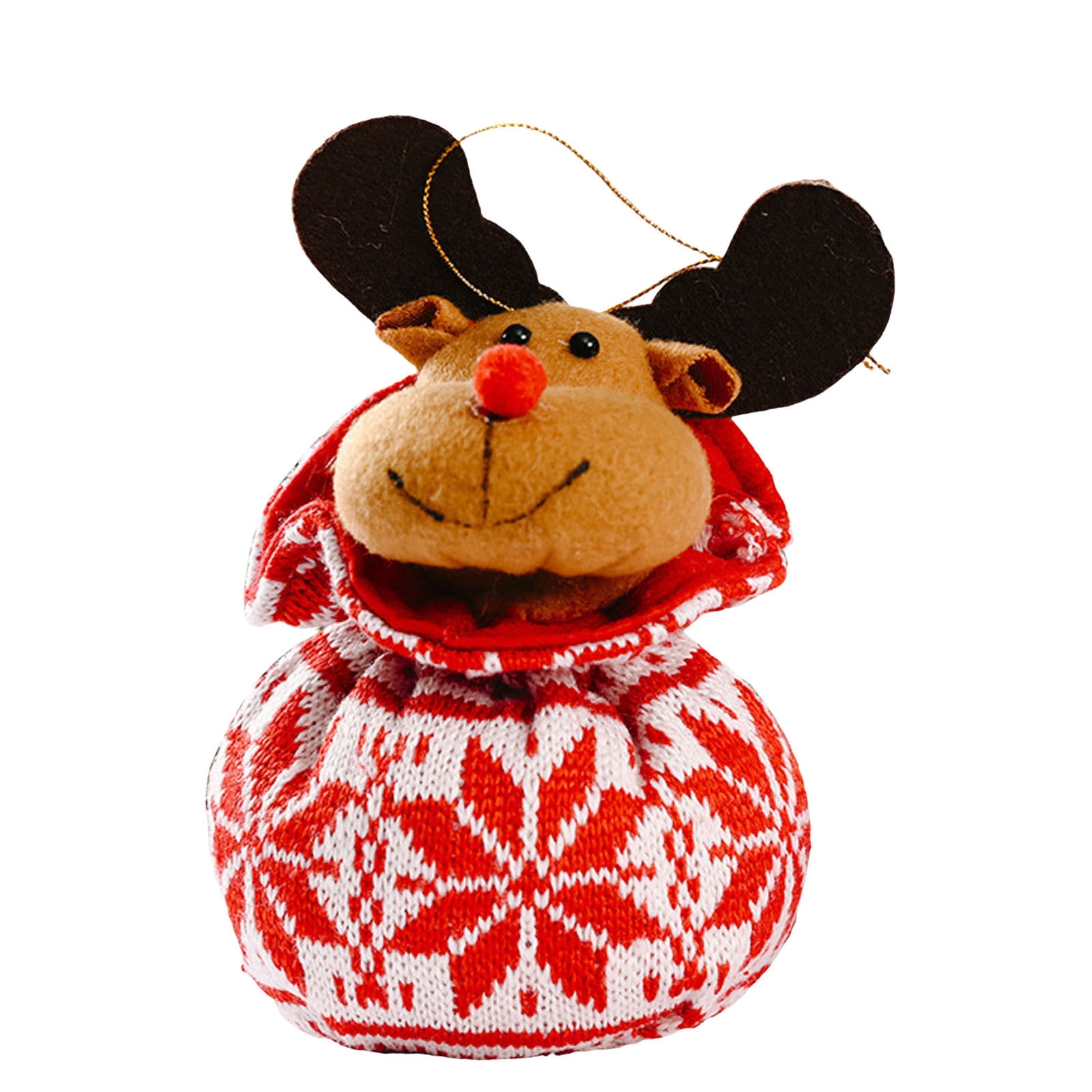 Christmas Outfit Decorations Gift Bags Party Supplies Red Cartoon Old