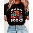 thumbnail image 1 of Christmas Outfit For Women Christmas Teacher Read More Books Funny Women T-Shirt, 1 of 7