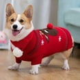 thumbnail image 1 of Christmas Outfit Knit Dog Winter Sweater Apparel Cat Puppy Clothing Xmas Pet Costume Coat Corgi Clothes, 1 of 6