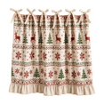 thumbnail image 1 of Christmas Oven Skirt,Vintage Plaid Door Cover Curtain for Kitchen Decor, 1 of 3