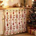 thumbnail image 1 of Christmas Oven Skirt with Ruffle Lace Trim, Farmhouse Tie-Top Stove Curtain, Oven Door Cover for Dishwasher Cabinet Kitchen Decor, 29.7 x 21.7 inch, 1 of 8