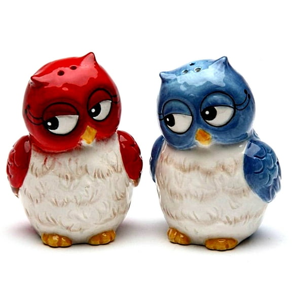 Christmas Owl: Couple Owls Salt & Pepper Shaker