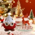 thumbnail image 1 of Christmas Owl Decoration Doll, Unique Christmas Decorations and Gifts, Cute Soft Fabric Owl Plush for Holiday Decor, Festive Home and Office Desktop Accent, 1 of 7