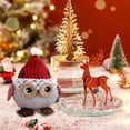 thumbnail image 1 of Christmas Owl Decoration Doll, Unique Christmas Decorations and Gifts, Cute Soft Fabric Owl Plush for Holiday Decor, Festive Home and Office Desktop Accent, 1 of 7