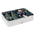 thumbnail image 1 of Christmas PU Leather Jewelry Organizer Box with Removable Compartment and Portable Design for Necklace, Earring, and Jewelry Storage, 1 of 6