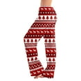 thumbnail image 1 of Christmas Pajama Bottoms for Women Xmas Graphic Lounge Long Pj Pants Christmas Holiday Relaxed Fit Comfy Pants, 1 of 6