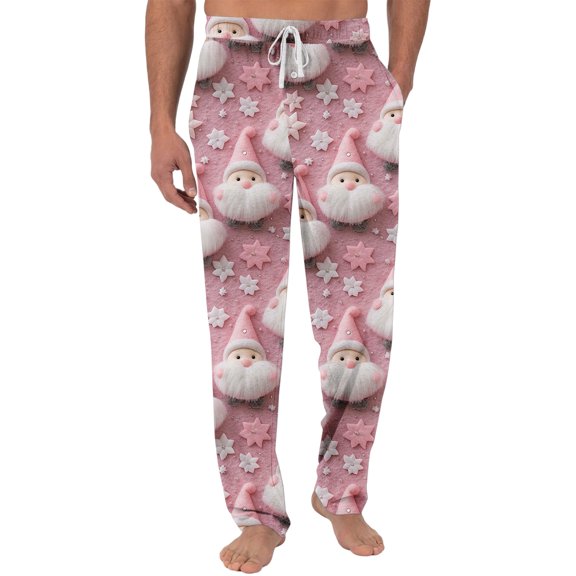 Onlypants Christmas Pajama Pants Men Funny Holiday Elastic Waist Loose Fit Lounge Pant Mens Pajamas Bottoms with Pocket, Christmas Gifts for Men, Style F, Size S