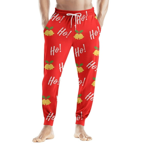 Onlypants Christmas Pajama Pants for Men, Mens Lounge Pants, Super Soft Men Pajama Bottoms with Pockets Drawstring, Loose Lounge Sleepwear Leisure Pajama Pant, Xmas Gifts for Men, Style D, Size XXXL