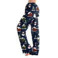 thumbnail image 1 of Christmas Pajama Pants for Women Christmas Tree Snowflake Snowman Print Comfy Pj Bottoms Casual Soft Sleepwear Lounge Pants Loose Fit Pajama Pants Blue,S, 1 of 5