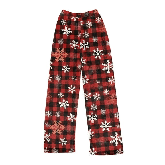 MLQIDK Christmas Pajama Pants Women Comfy Pj Pants Couple Pajamas Santa Xmas Tree Snowflake Christmas Christmas Pjs Funny Christmas Drawstring Sleepwear