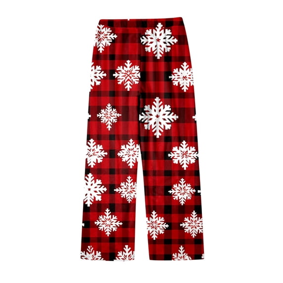 Christmas Pajama Pants Women Elastic High Waisted Funny Xmas Graphic Sleepwear Trousers Stretch Comfy Straight Wide Leg Clothes