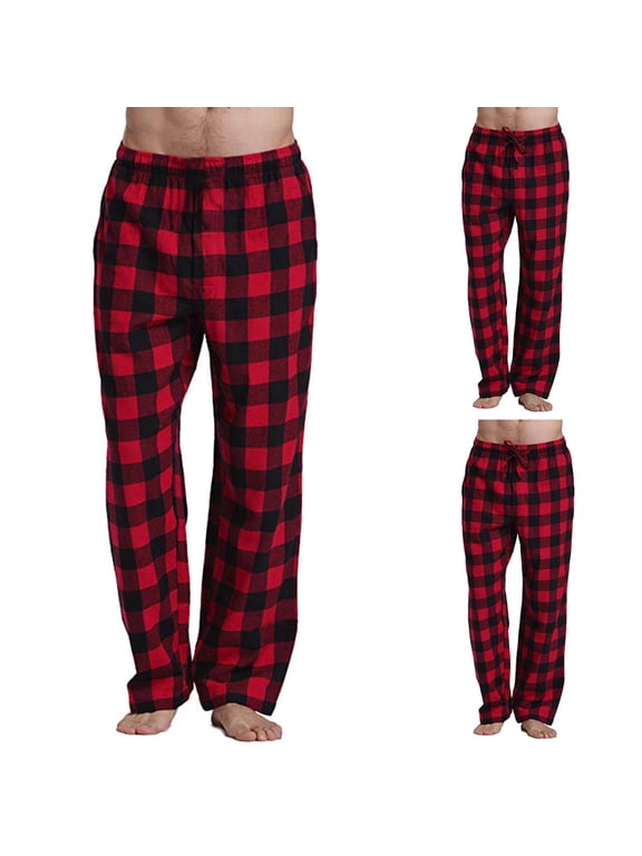 Christmas Pajama Pants for Men Funny Graphic Elastic Waist Pj Bottoms Loose Fit Wide Leg Trousers Fall Winter Clothes Men Casual Pants Size Large