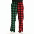 thumbnail image 1 of Christmas Pajama Pants for Men Women Funny PJ Pant Matching Couples Unisex Pajamas Plaid Wine S, 1 of 5