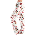 thumbnail image 1 of Christmas Pajama Pants for Women Christmas Deer Santa Claus Print Pj Bottoms Soft Casual Comfy Lounge Sleep Pants Loose Fit Pjs Pants Wine,2XL, 1 of 5