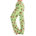 thumbnail image 1 of Christmas Pajama Pants for Women Christmas Gift Stockings Print Pjs Pants Soft Comfy Casual Sleep Lounge Pants Winter Pj Bottoms Fluorescent Green,M, 1 of 5