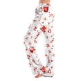 thumbnail image 1 of Christmas Pajama Pants for Women Christmas Print Casual Pj Bottoms Soft Comfy Lounge Sleepwear Pants Elastic Waist Pjs Pants Watermelon Red,L, 1 of 5