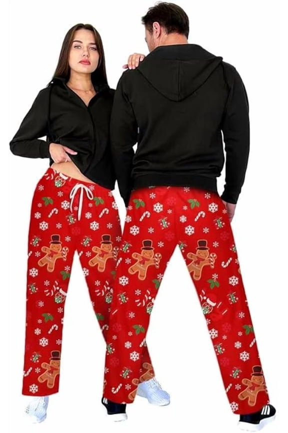 Christmas Pajama Pants for Women Men Couples Xmas Pjs Pants Pajama Bottom Costume Sleepwear Matching Pajamas Christmas Gifts