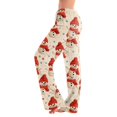 thumbnail image 1 of Christmas Pajama Pants for Women Snowman Print Drawstring Pj Bottoms Comfy Casual Soft Lounge Sleep Pants Loose Fit Pajama Pants Beige,3XL, 1 of 5