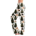 thumbnail image 1 of Christmas Pajama Pants for Women Soft Christmas Tree Print Pj Bottoms Drawstring Casual Comfy Lounge Sleepwear Pants Loose Fit Pajama Pants Green,XL, 1 of 5
