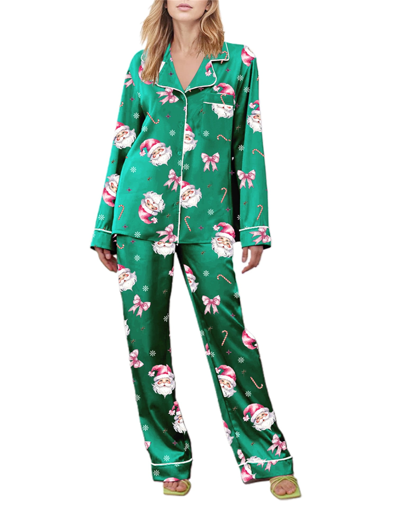 Christmas Print Pajama Set main image 1