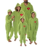 TFNDATNH Christmas Pajamas Durable Christmas Onesie Flannel Grinch Christmas Pjs for Family, Perfect for Christmas Morning & Family Photos