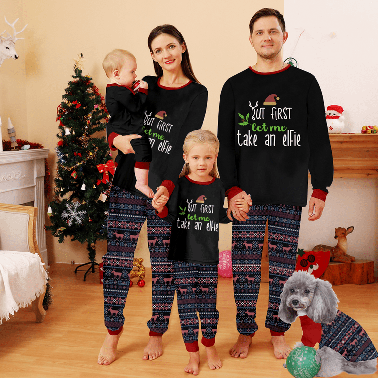 Christmas Pajamas Exquisite Holiday Family Jammies Pajamas for Men Women Kids Xmas Clothes Walmart