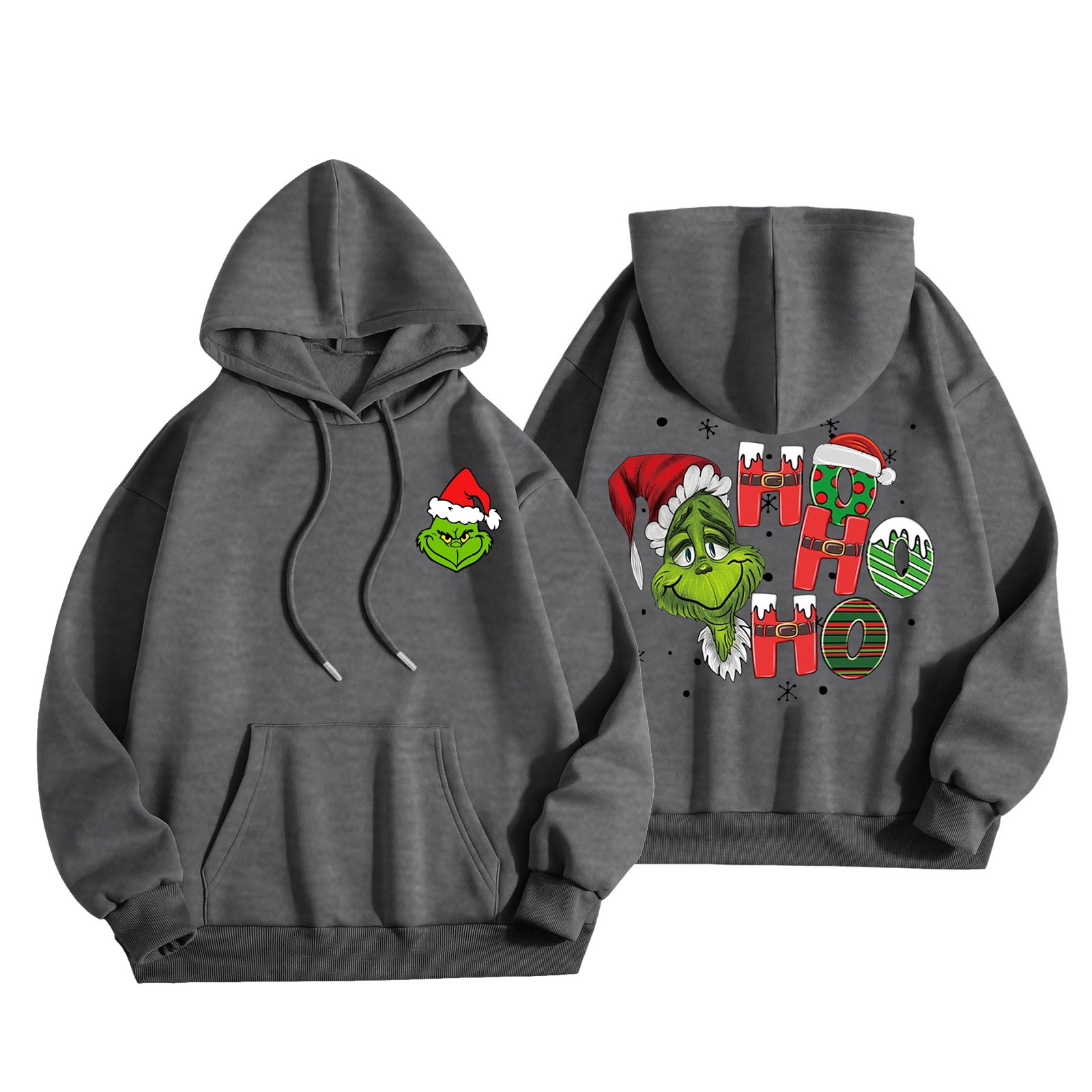Christmas Pajamas for Family Fall Hoodie Sweaters Grinch Costume Women