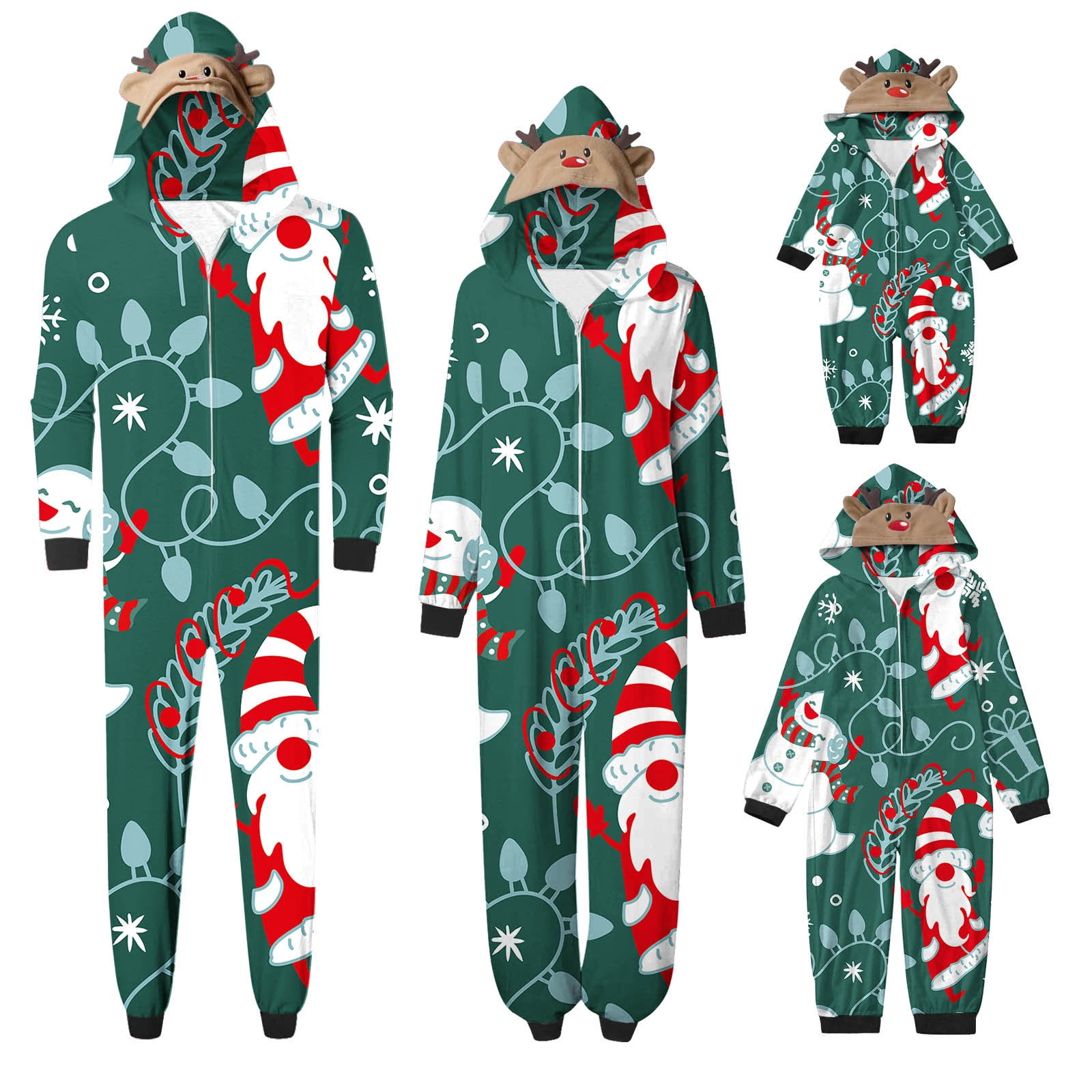 Christmas Pajamas for Family Matching Sets 2023 Cute Santa Claus Print ...