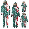 thumbnail image 1 of Christmas Pajamas for Family Matching Sets 2023 Cute Santa Claus Print Long Sleeves Holiday Pajamas Onesie 2023 Soft Cozy Xmas Hooded Sleepwear Jumpsuits Pjs Sets, 1 of 7