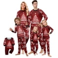 thumbnail image 1 of Christmas Pajamas Family Set - 2 piece Red Merry Christmas Tree Print Long Sleeve Top Pants Set , Christmas Pajamas Matching Sets for Family Xmas Eve for 2XL Pjs, 1 of 5