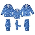thumbnail image 1 of Christmas Pajamas Family Silk Pajamas Long Sleeve Button down Holiday Casual Christmas Family Outfits Christmas Pjs Kids, 1 of 5