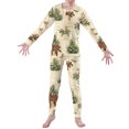 Seasonal Rounds Christmas Pajamas for Family Small Scale Seasonal Pattern Round Neck ...