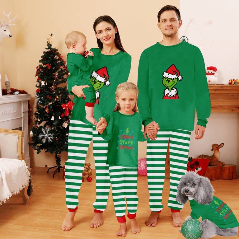 Christmas Pajamas For Family Family Pjs Kids Pajamas Walmart
