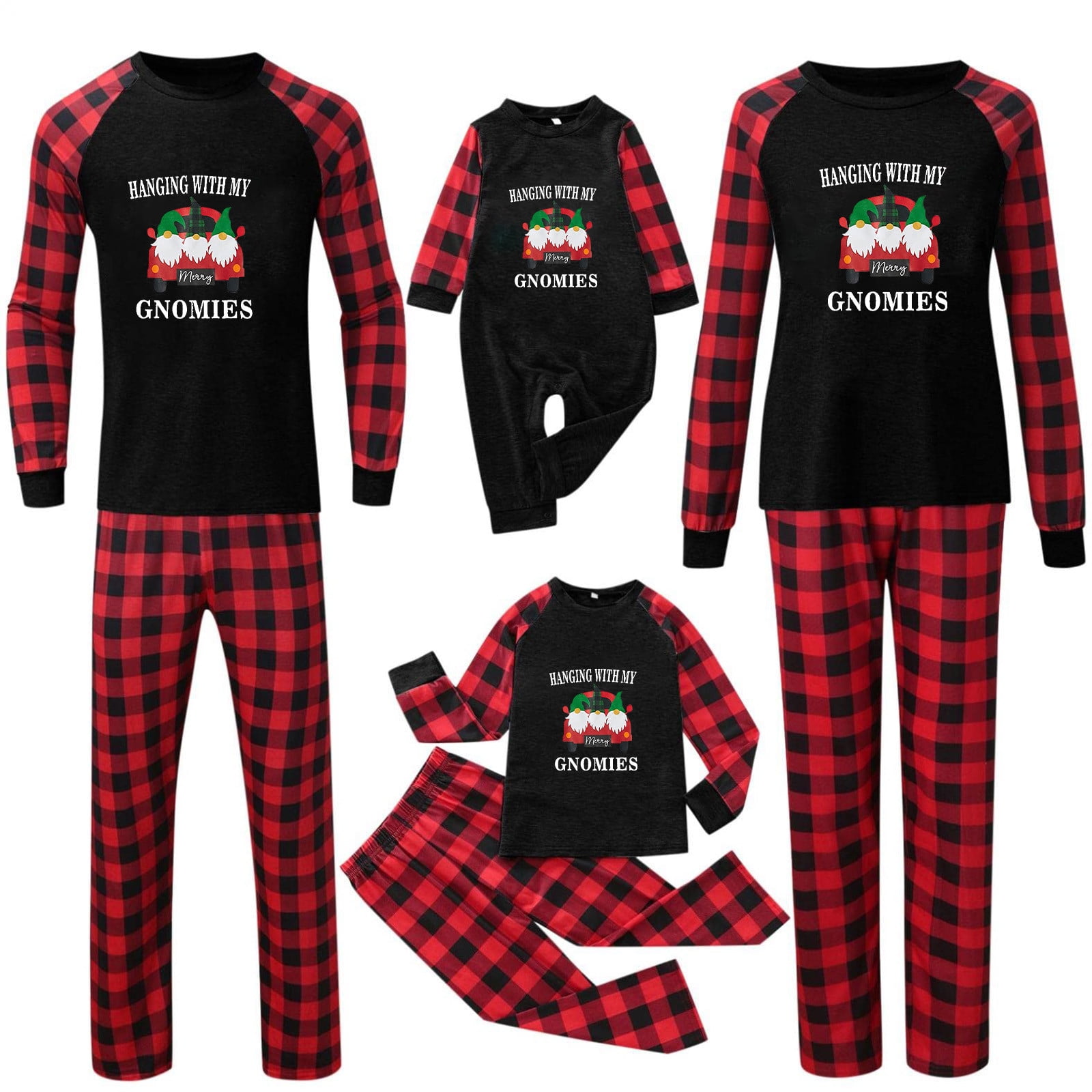 Personalized Love Heart Pajamas Family Matching Long Sleeve Pajama