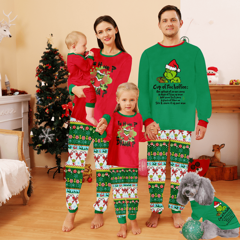 Christmas Matching Pajamas For Family Baby, Kids, Teens, and Adults PJ's  Sets Pijamas Familiares Navidad