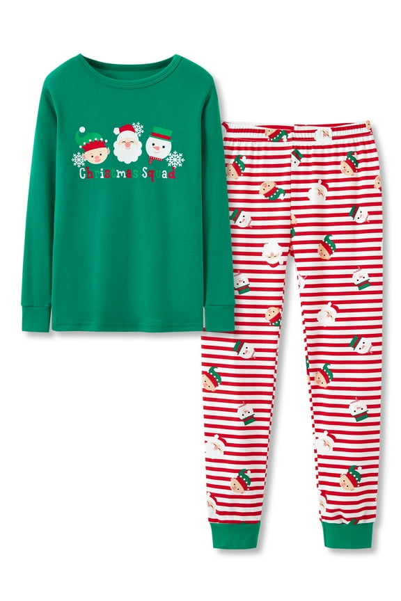 Christmas Pajamas Girls Boys Unisex Toddler & Big Kid Matching Sleep Set Size 8