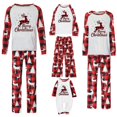 thumbnail image 1 of Christmas Pajamas for Family Buffalo Plaid Reindeer Pajamas Holidays Family Matching Sleepwear Elk Print Pajamas Pj Set Womens Pajama Sets, 1 of 5