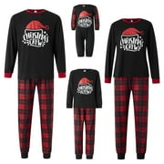 CHENGJI CHENGCHUAN Christmas Pajamas for Family Christmas Pjs Matching Sets Classic Red Plaid Xmas Sleepwear for Womens Mens Teens 2023 Gifts Women
