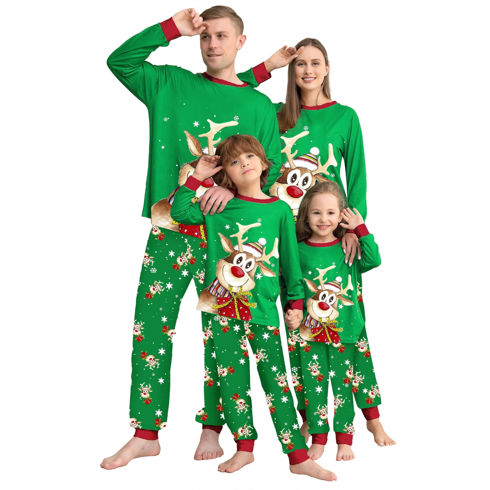 Christmas Pajamas for Family Christmas Pjs Matching Sets Xmas Holiday ...