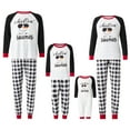 thumbnail image 1 of Christmas Pajamas for Family Letter Snowman Print Matching Pajamas Set Xmas PJs Loungewear Set, 1 of 10