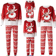 thumbnail image 1 of Christmas Pajamas for Family Matching Cute Long Sleeve Couples Soft Sleepwear One Piece Funny Christmas Pjs Sets, 1 of 9