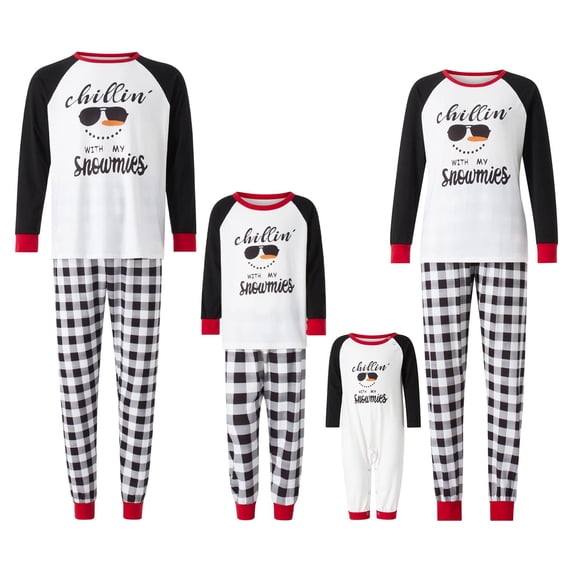 Christmas Pajamas for Family Matching Cute Long Sleeve Sleepwear Couples Soft Two Piece Funny Christmas Pjs Sets