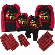 XINGQING Christmas Pajamas for Family Matching Set Soft Cute Holiday Xmas Pjs Sleepwear for Couples Men Women Plus Size