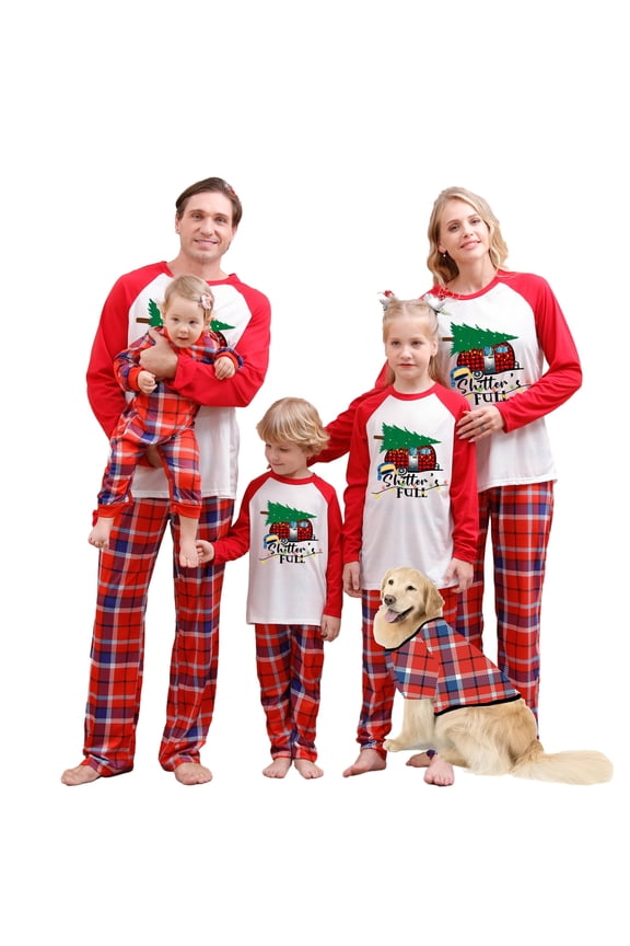 Christmas Pajamas for Family Matching Sets Xmas Holidays Sleepwear Christmas PJs for Adults Men Women Baby Kids