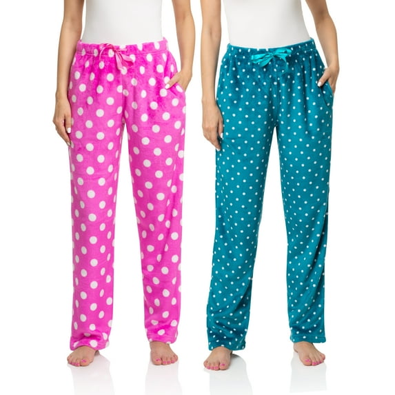 Christmas Pajamas for Women – Cute Fleece Pajama Pants - 2 Pack