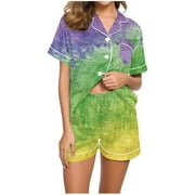 ANKOLA Christmas Pajamas for Women Long Sleeve Sleepwear Soft Button Down Loungewear Pjs Lounge Set Nightwear