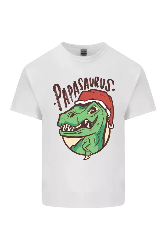 Christmas Papasaurus T-Rex Dinosaur T-Shirt T-Shirt