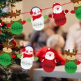 thumbnail image 1 of Christmas Paper Banner Christmas Decorations, Christmas Honeycomb Balls Pom Flowers with Santa Claus + Snowman + Elk,Hanging Paper Balls Pull Flower for Christmas Party Decor Home Decor, 1 of 6